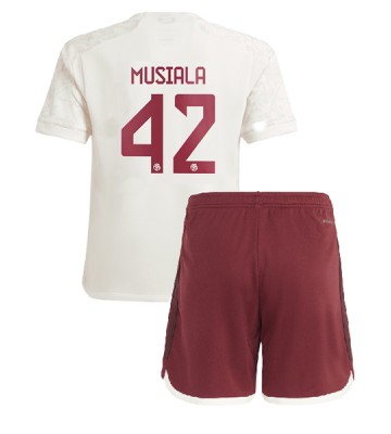 Bayern Munich Jamal Musiala #42 Koszulka Trzecich Dziecięca 2023-24 Krótki Rękaw (+ Krótkie spodenki)